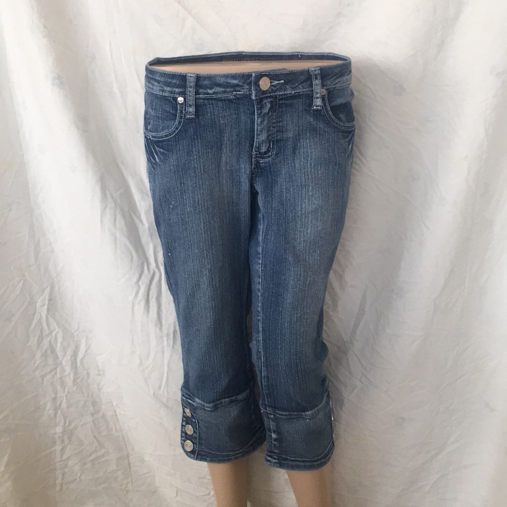 Denim Capri Pants